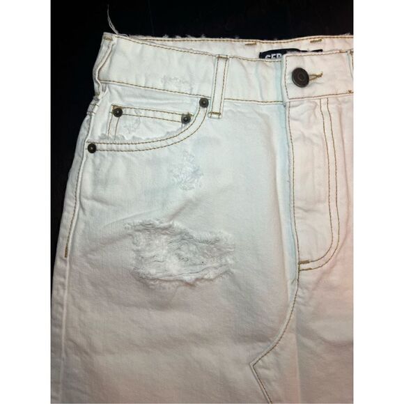 New SER.O.YA Alli Distressed Skirt in Arizona White - Picture 7 of 13